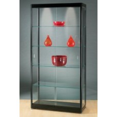 GPC1000zw vitrine zwart 200x100x40cm